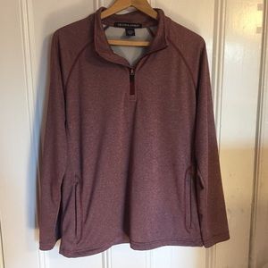 Heathered Zipper Athletic Sweatshirt